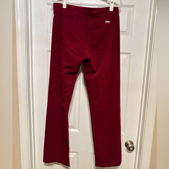 FIGS Livingston Scrub Pants - Burgundy - Medium/Tall - Picture 4 of 6